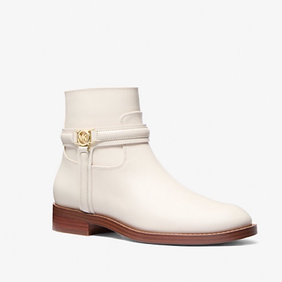 Michael Kors Mindy Leather Boot Light Cream - Size 11 - Picture 1 of 7